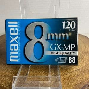 NEW SEALED Maxell GX-MP High Quality 120 8mm Metal Particle Camcorder Videotape